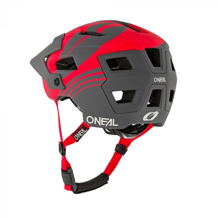 Cyklistická helma Oneal DEFENDER Helmet NOVA gray/red