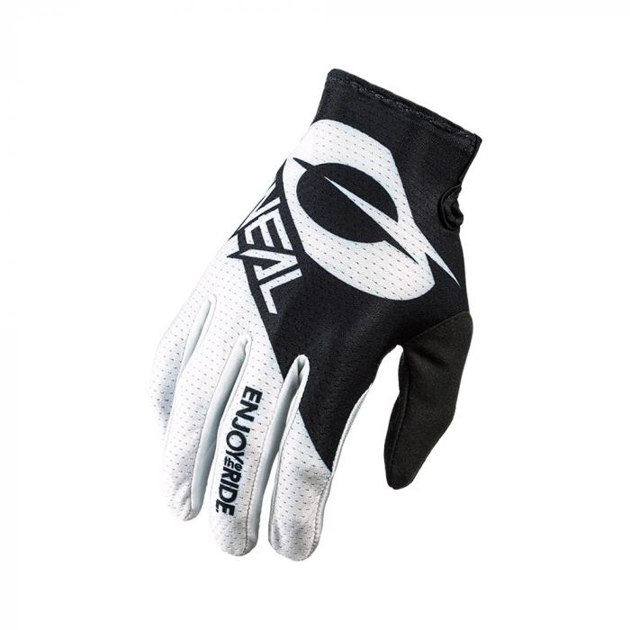 Cyklistické rukavice Oneal MATRIX Glove STACKED black/white