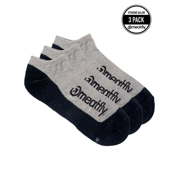 Ponožky Meatfly Boot Triple pack, Grey