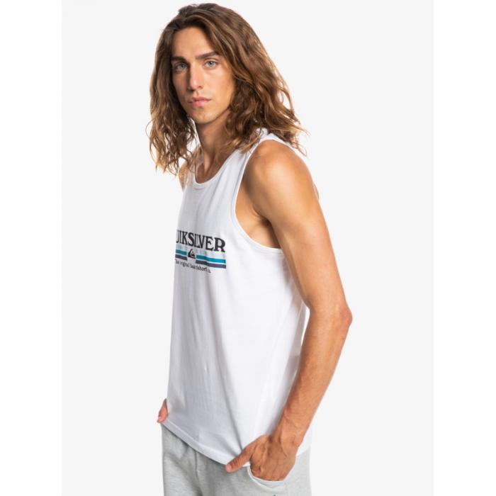 Tílko Quiksilver LINED UP TANK WHITE