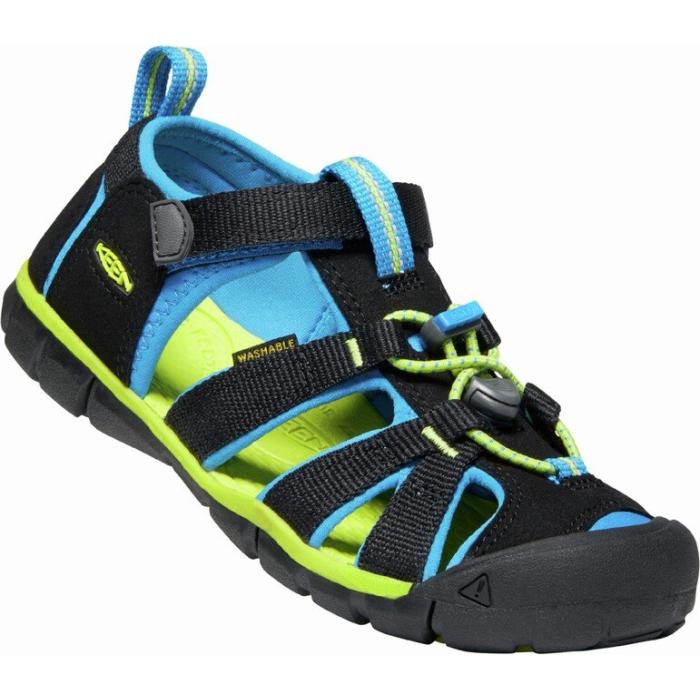 Sandále Keen SEACAMP II CNX CHILDREN black/brilliant blue