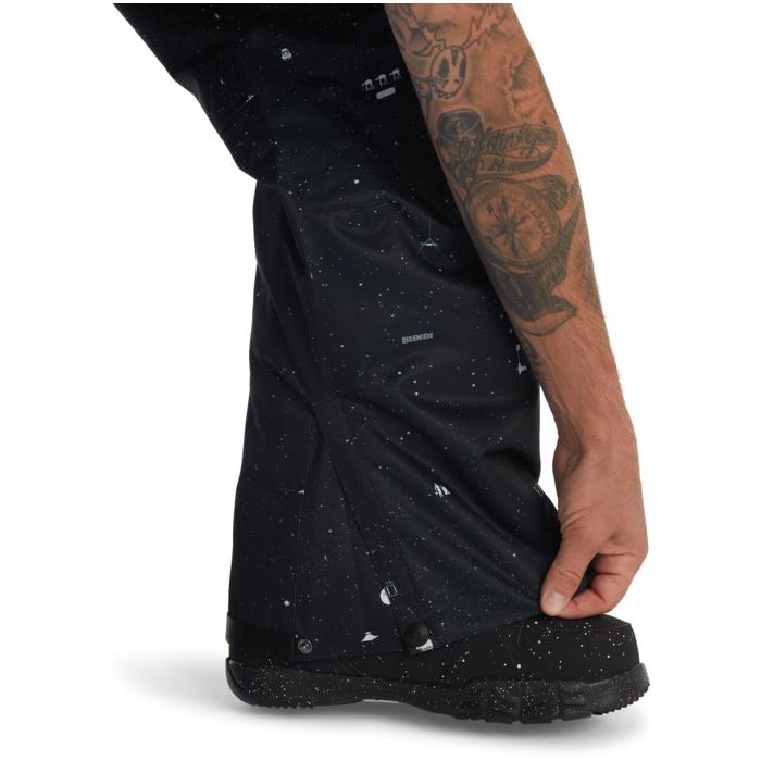 Snowboardové kalhoty DC SW DOCILE BIB BLACK/YELLOW