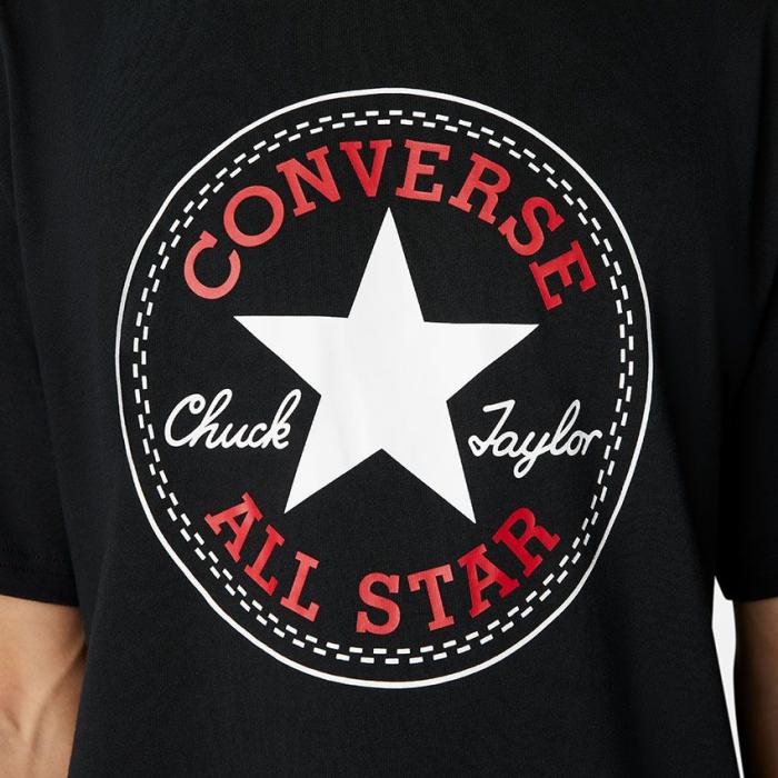 Tričko Converse GO-TO ALL STAR PATCH LOGO STANDARD FIT T-SHIRT BLACK