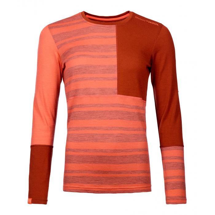 Termo tričko Ortovox W's 185 Rock'N'Wool Long Sleeve Coral