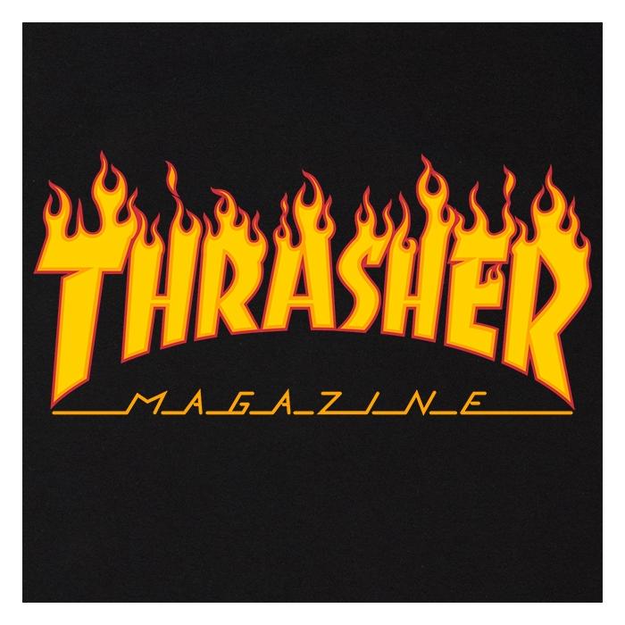 Tričko Thrasher FLAME Logo T-Shirt Black