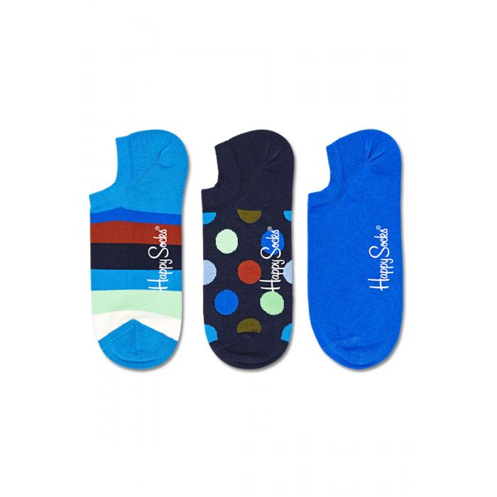 Ponožky Happy Socks 3-Pack Stripe No Show Sock