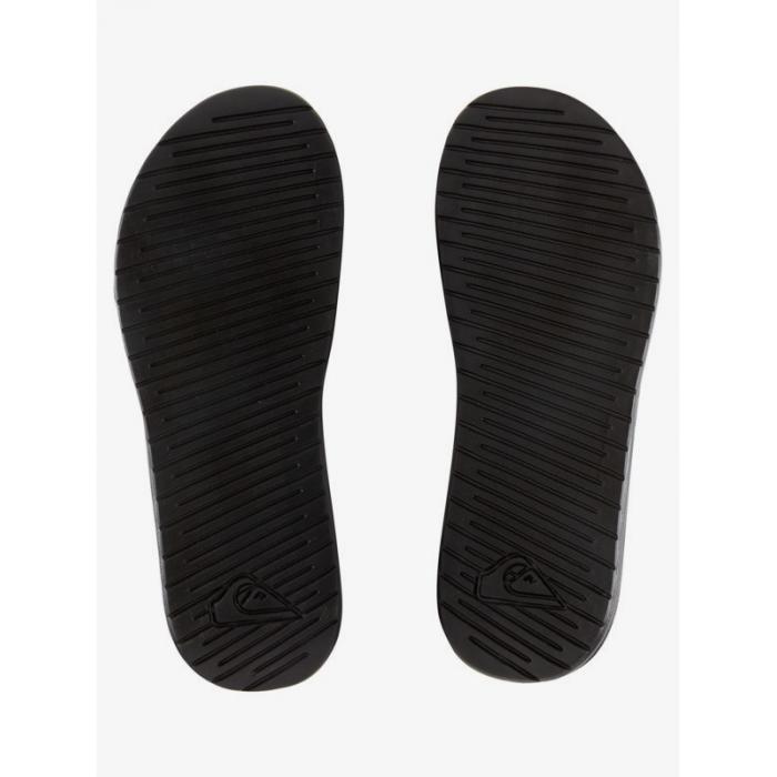 Pantofle Quiksilver BRIGHT COAST ADJUST QUILTED BLACK/WHITE/BLACK