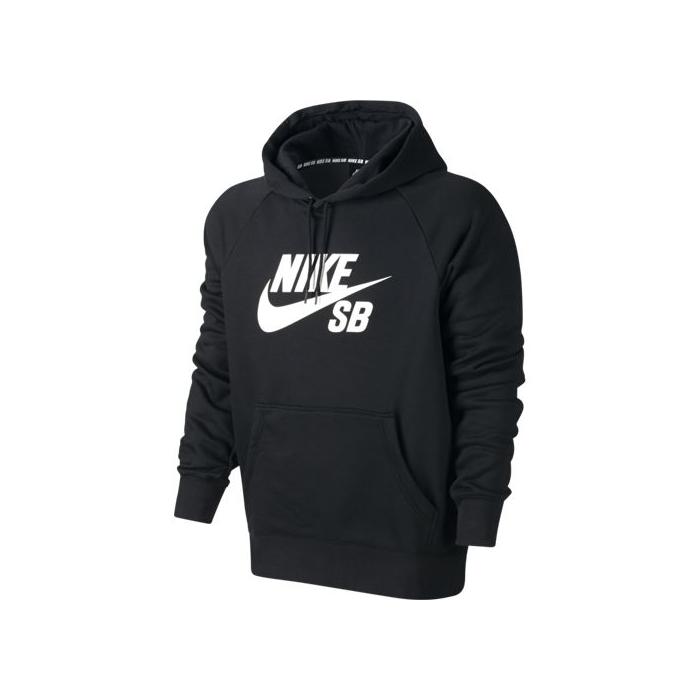 Mikina Nike SB SB icon hoodie black/white
