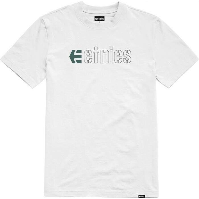 Tričko Etnies Ecorp Tee WHITE/BLACK/GREEN