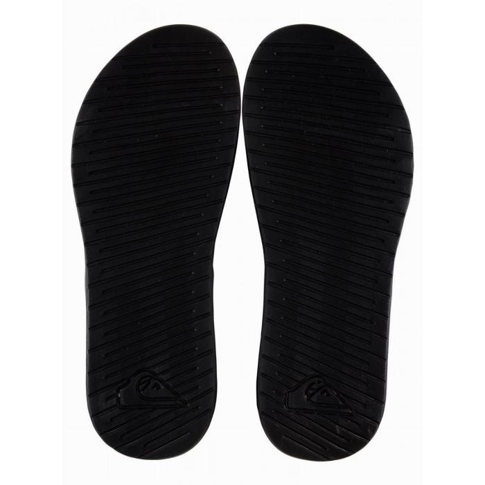 Pantofle Quiksilver BRIGHT COAST SLIDE BLACK/WHITE/BLACK