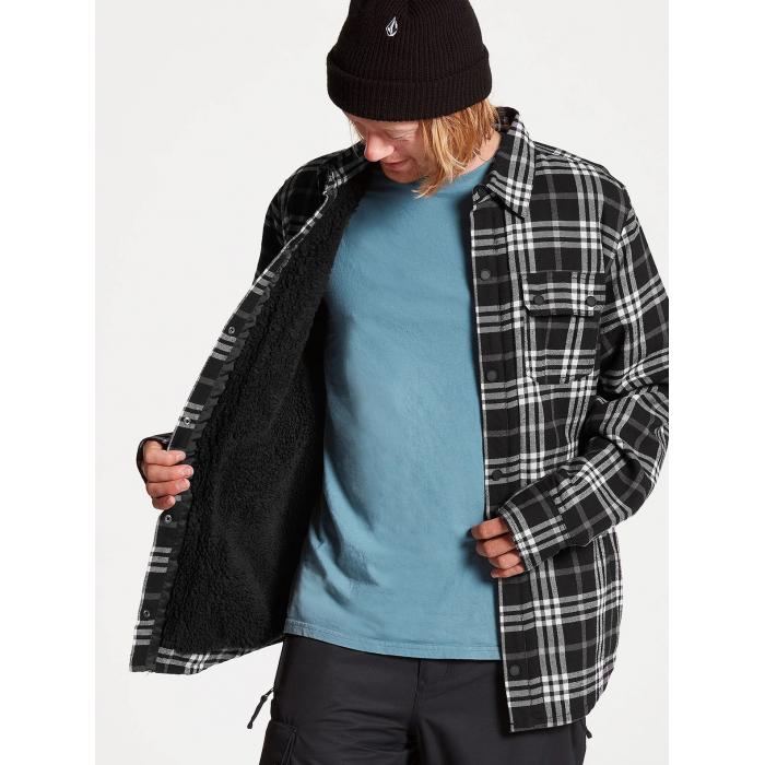 Košile Volcom Sherpa Flannel Jacket Black