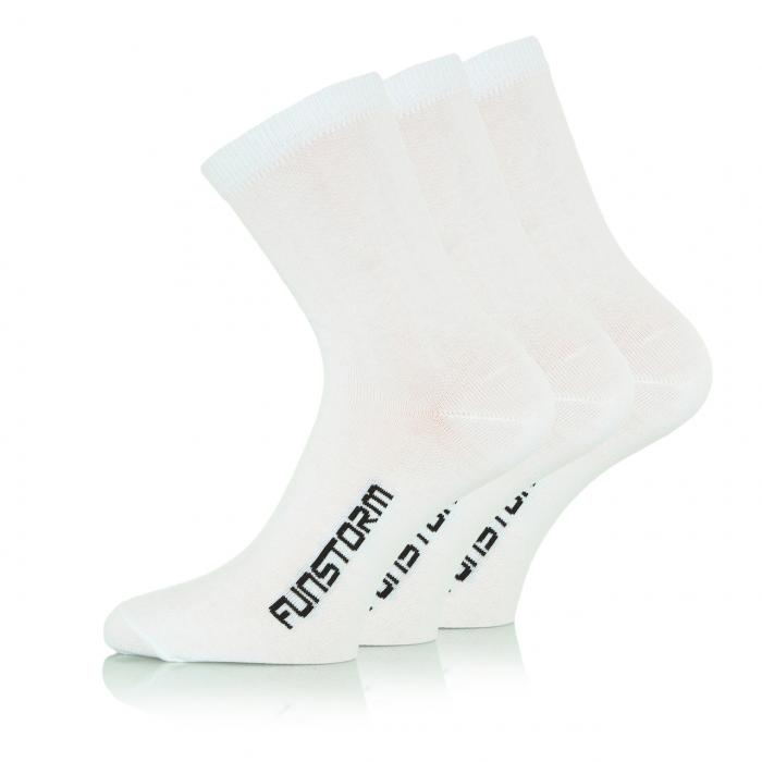 Ponožky Funstorm Kepor 3 pack white