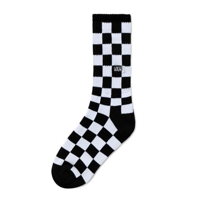Ponožky Vans CHECKERBOARD CREW BOYS Black/White Check