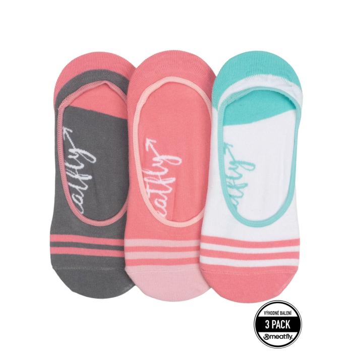 Ponožky Meatfly Low Socks Triple Pack, White