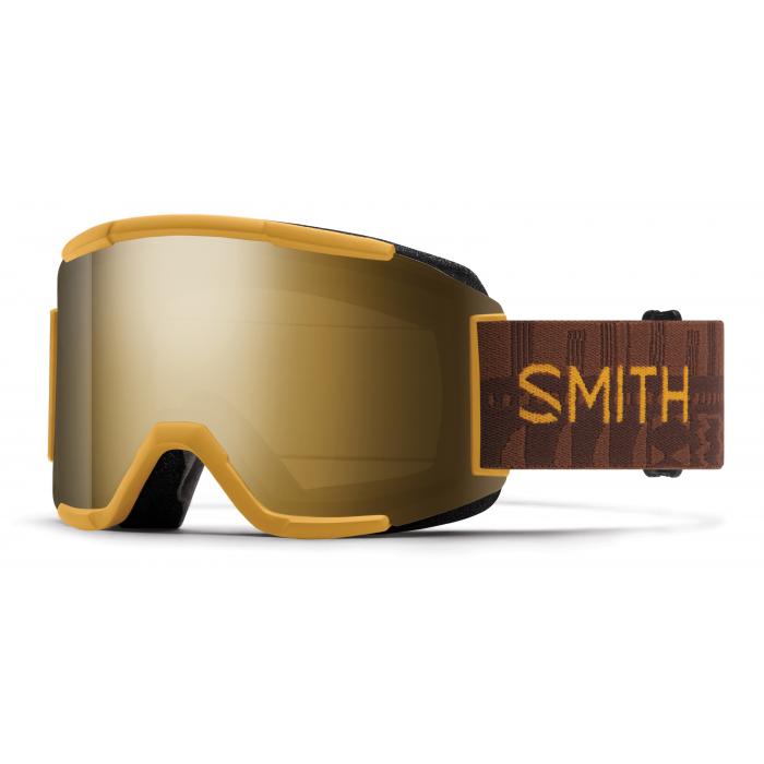 Lyžařské brýle Smith SQUAD AMBER TEXTILE/CHROMAPOP SUN BLACK GOLD MIRROR