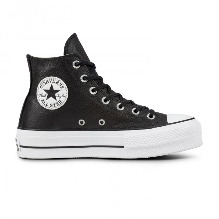 Boty Converse CHUCK TAYLOR ALL STAR LIFT CLEAN BLACK/BLACK/WHITE