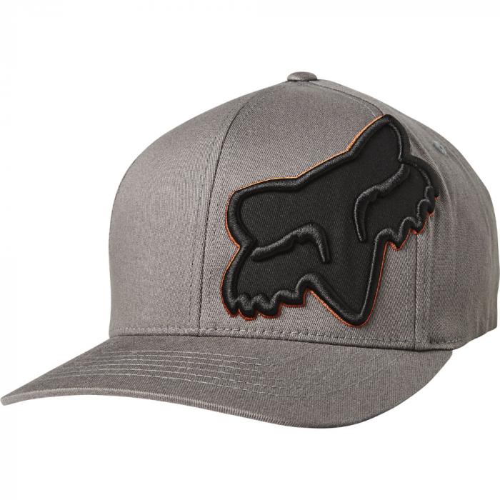 Kšiltovka Fox Episcope Flexfit Hat Grey/Oragne