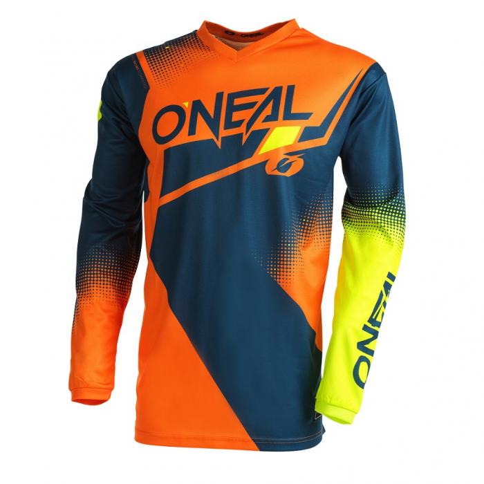 Pánský cyklodres Oneal Element Racewear  Blue/Orange/Neon Yellow