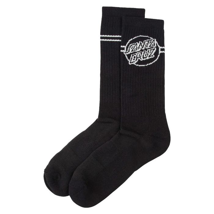 Ponožky Santa Cruz Opus Dot Stripe Sock Black/Grey
