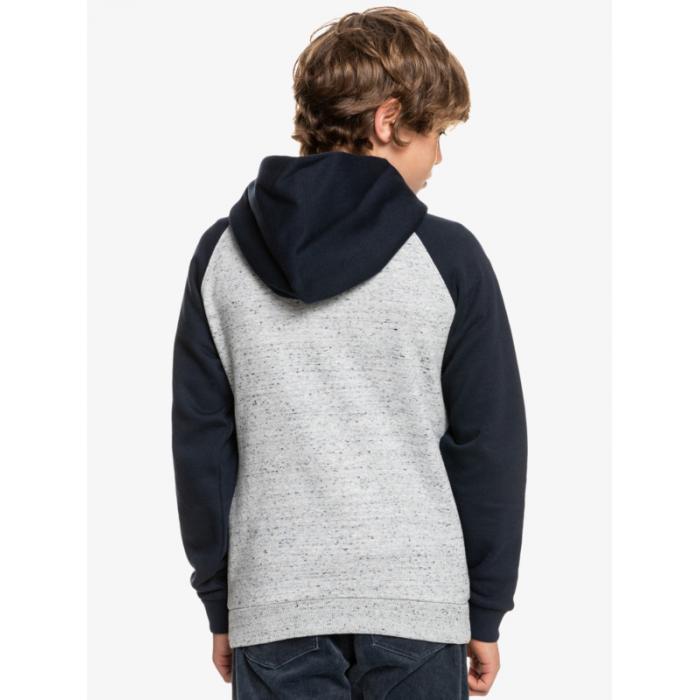 Mikina Quiksilver EASY DAY ZIP YOUTH LIGHT GREY HEATHER