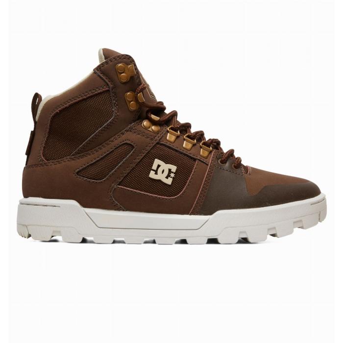 Boty DC PURE HIGH TOP WR BOOT BROWN