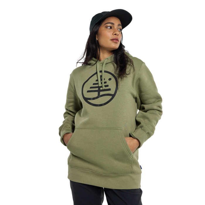 Mikina Burton Family Tree Pullover Hoodie Forest Moss