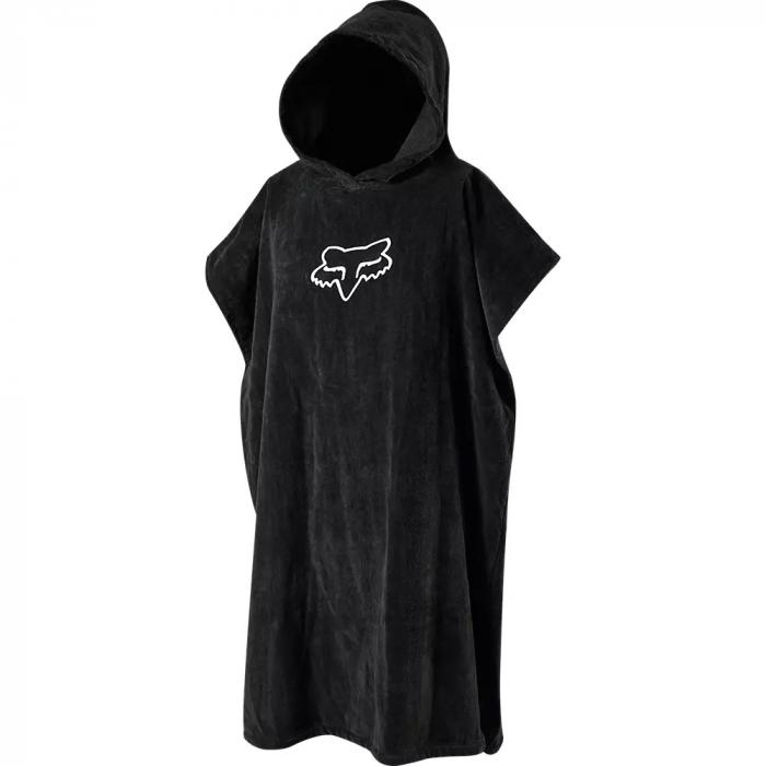 Pončo Fox Reaper Change Towel Black