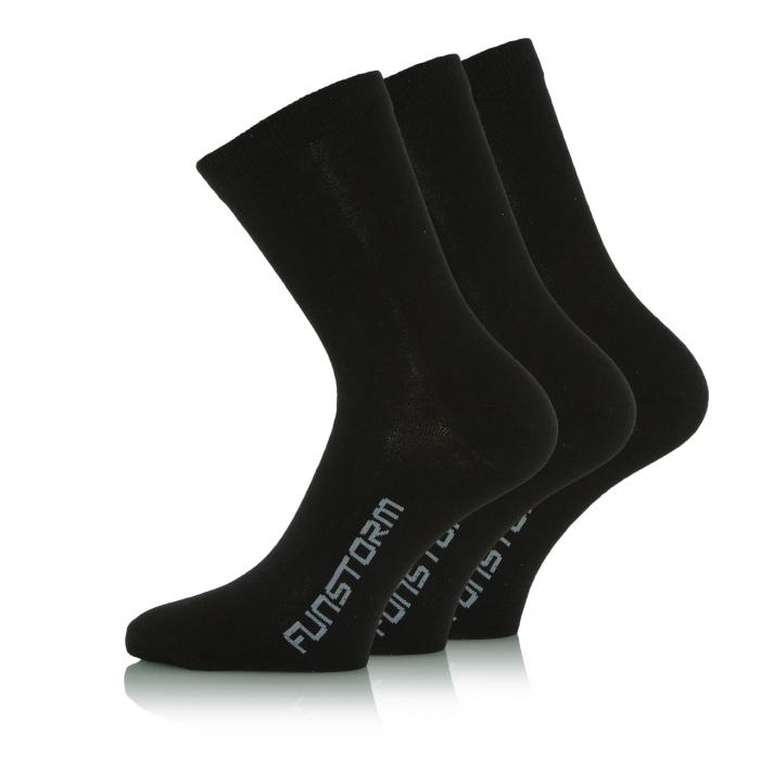 Ponožky Funstorm Kepor 3 pack black