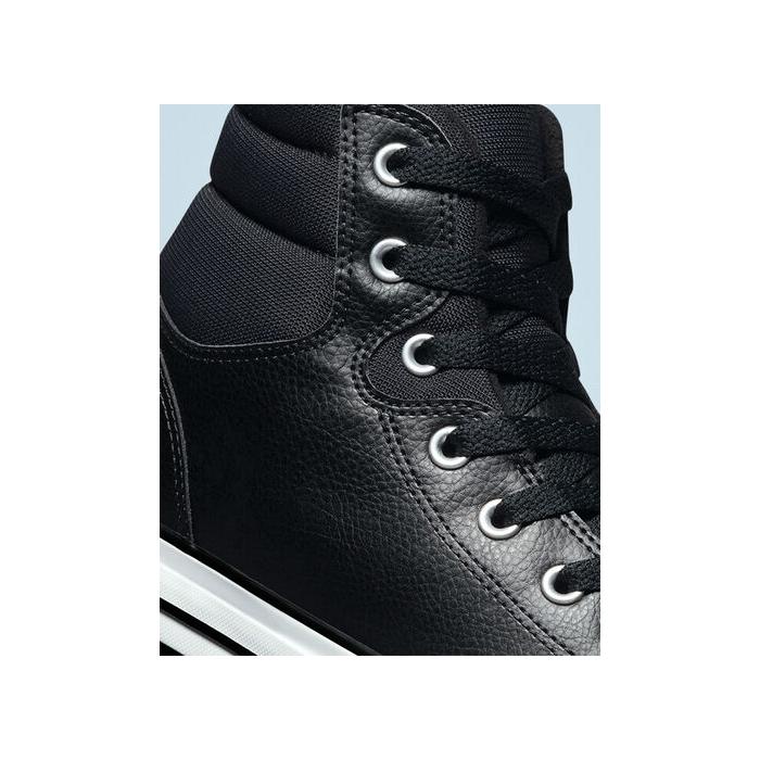 Boty Converse CHUCK TAYLOR ALL STAR FAUX LEATHER BERKSHIRE BOOT Black/White/Black
