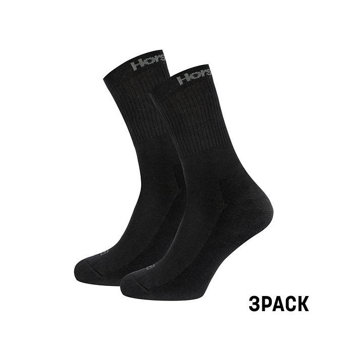 Ponožky Horsefeathers DELETE 3PACK SOCKS black