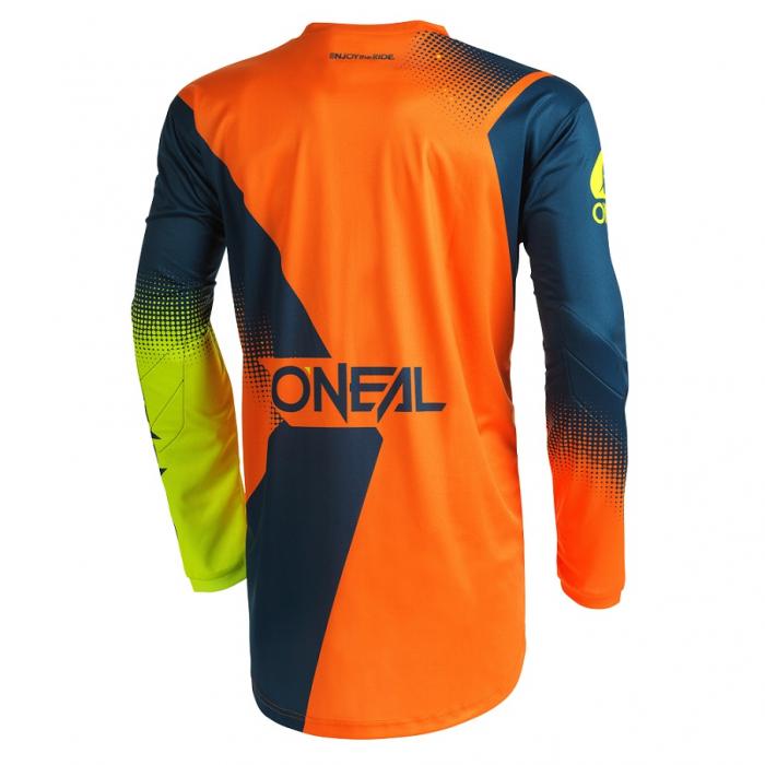 Pánský cyklodres Oneal Element Racewear  Blue/Orange/Neon Yellow