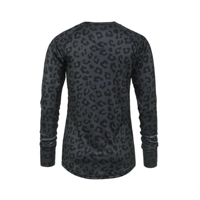 Termo tričko Horsefeathers MIRRA TOP black cheetah