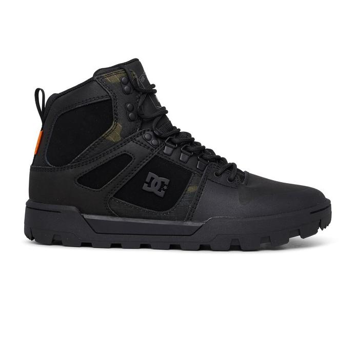 Boty DC PURE HIGH TOP WR BOOT BLACK CAMOUFLAGE