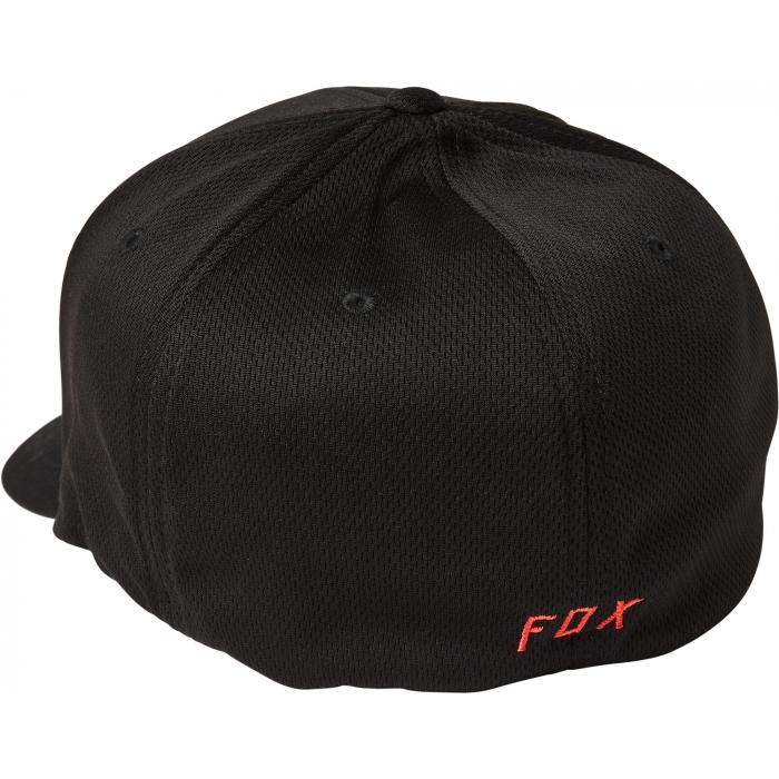 Kšiltovka Fox Lithotype Flexfit 2.0 Hat Black/Red