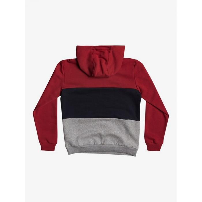 Mikina Quiksilver TROPICAL BLOCK HOOD YOUTH AMERICAN RED