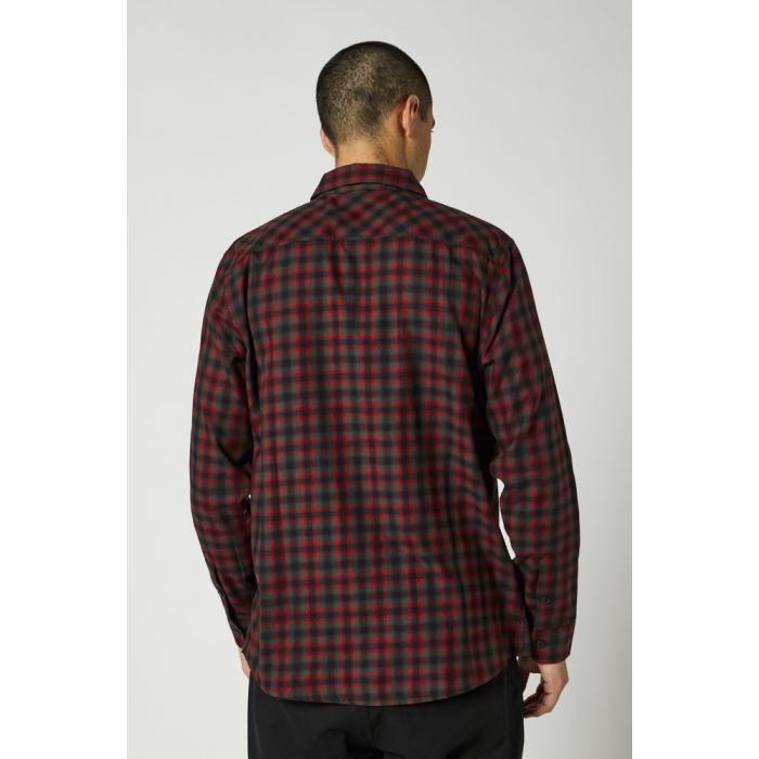 Košile Fox Reeves Ls Woven - L Black/Red