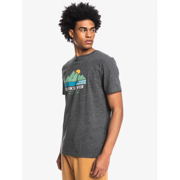 Tričko Quiksilver SCENIC RECOVERY SS CHARCOAL HEATHER