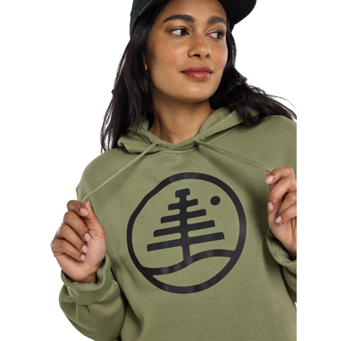 Mikina Burton Family Tree Pullover Hoodie Forest Moss