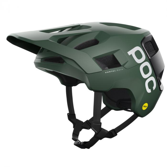Cyklistická helma POC Kortal Race MIPS Epidote Green/Uranium Black Metallic/Matt