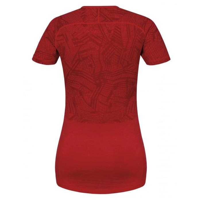 Termo tričko Husky MERINO 100 KR. RUKÁV L červená