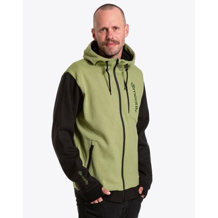 Mikina Meatfly LIGHTYEAR TECHNICAL HOODIE Forest Green/Black