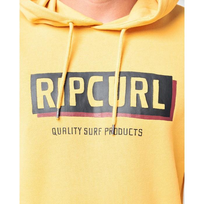 Mikina Rip Curl BOXED HOODED POP OVER  Mustard