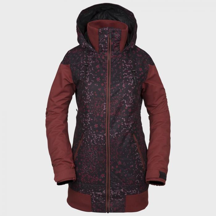 Zimní bunda Volcom Meadow Ins Jacket Black Floral Print