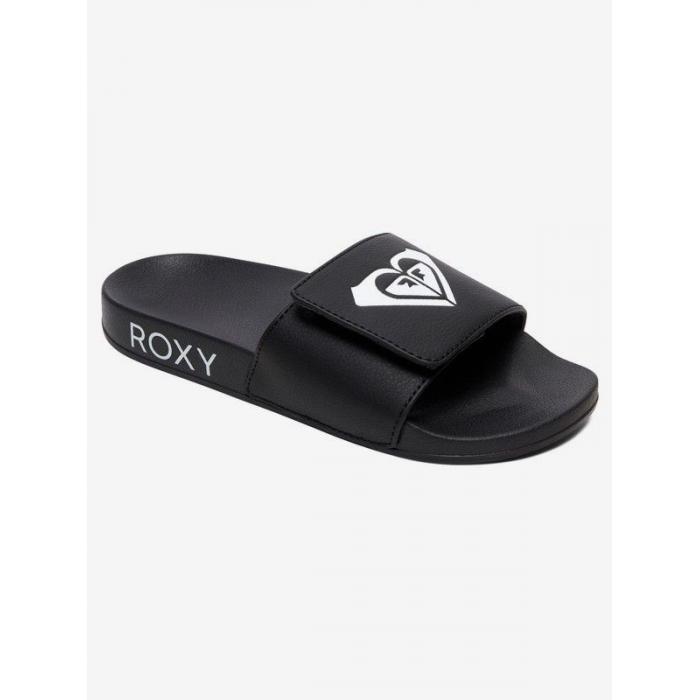 Pantofle Roxy SLIPPY SLIDE III BLACK/WHITE