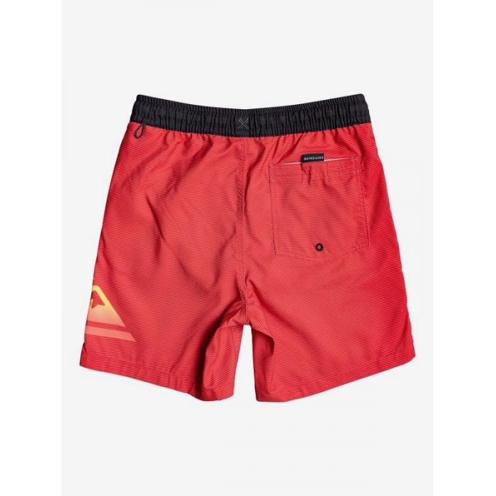 Koupací šortky Quiksilver DREDGE VOLLEY YOUTH 15 HIGH RISK RED